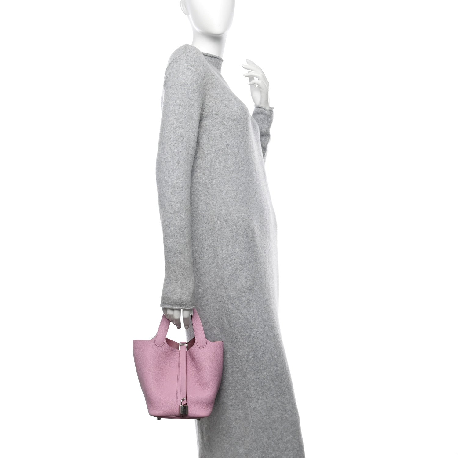 Hermes Taurillon Clemence Picotin Lock 18 PM Mauve Sylvestre 2 of 10