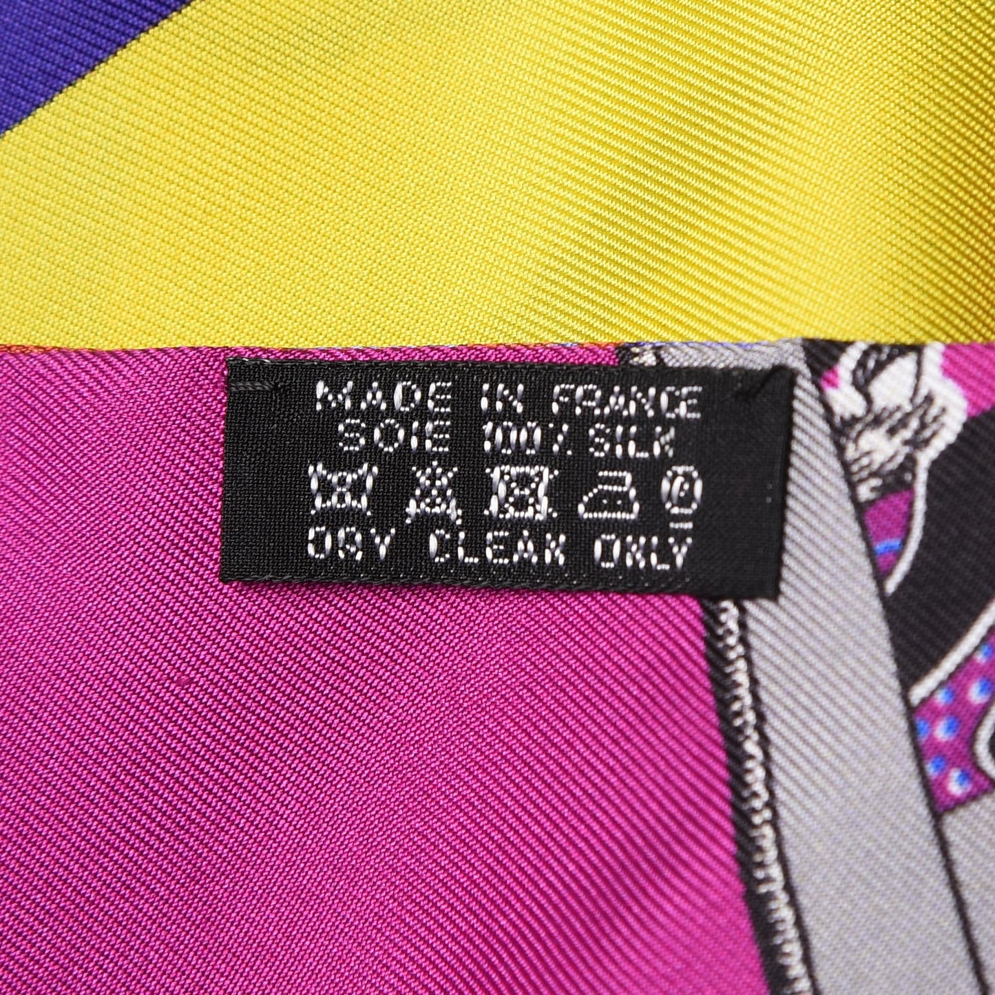 Silk Carre En Carres Maxi Twilly Rouge Vert Vif Violet