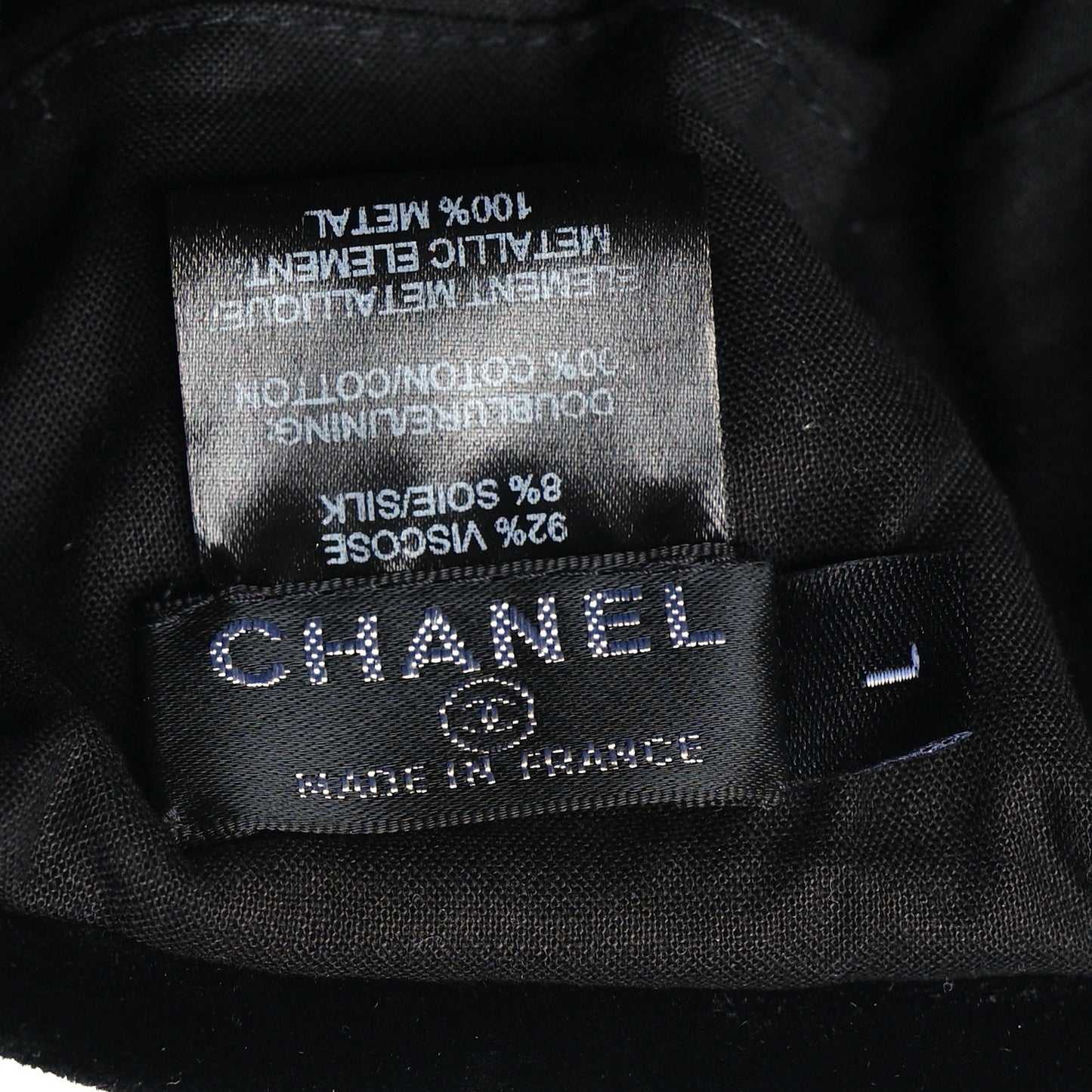 Velvet Beret Hat L Black