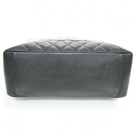 Caviar Quilted Grand Shopping Tote GST Black