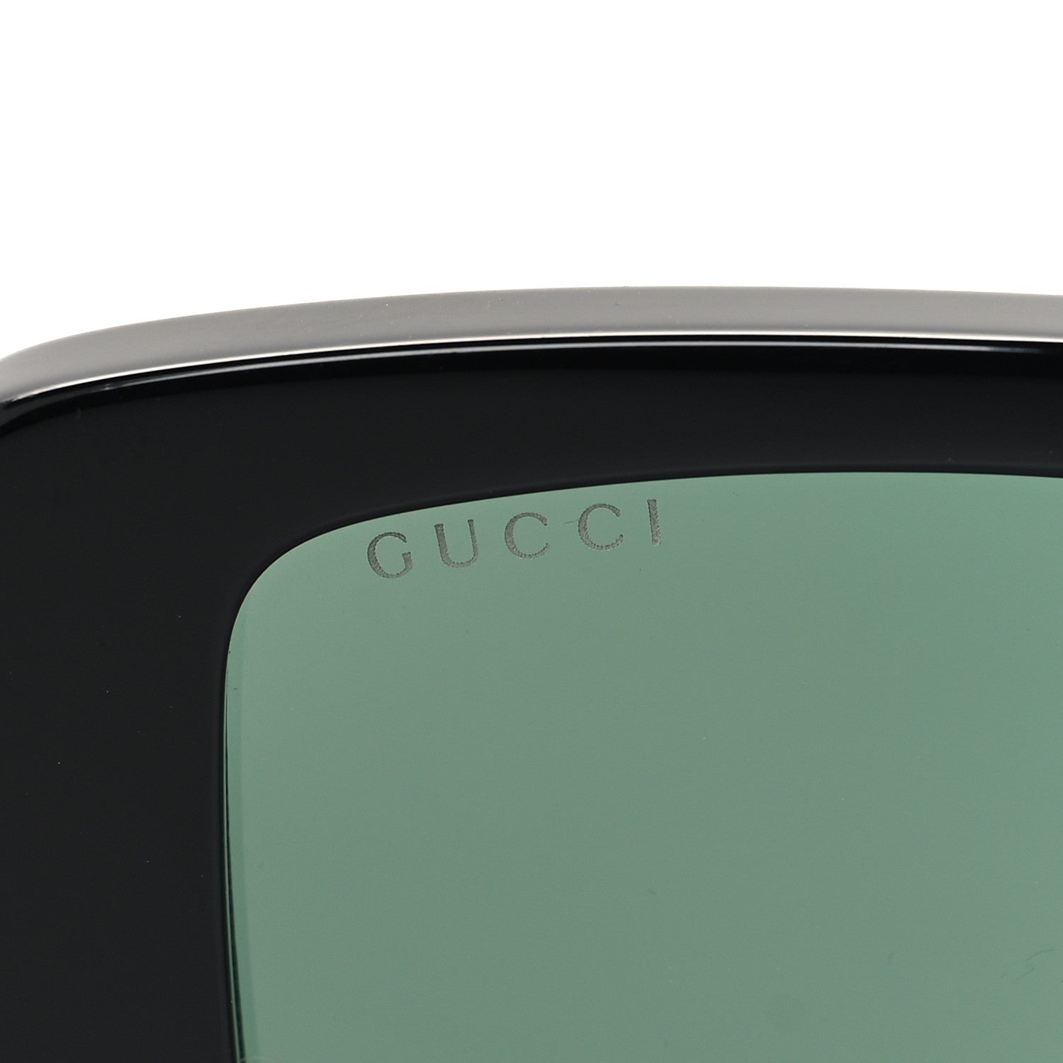 Gucci Acetate Square Frame Sunglasses GG0956S Green Black 7 of 8