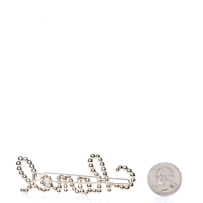 Chanel Metal Glass Swirling Pearls Hair Clip Gold 2 of 3
