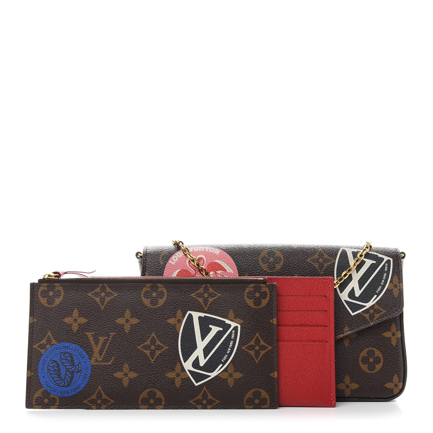Louis Vuitton Monogram World Tour Pochette Felicie 4 of 11