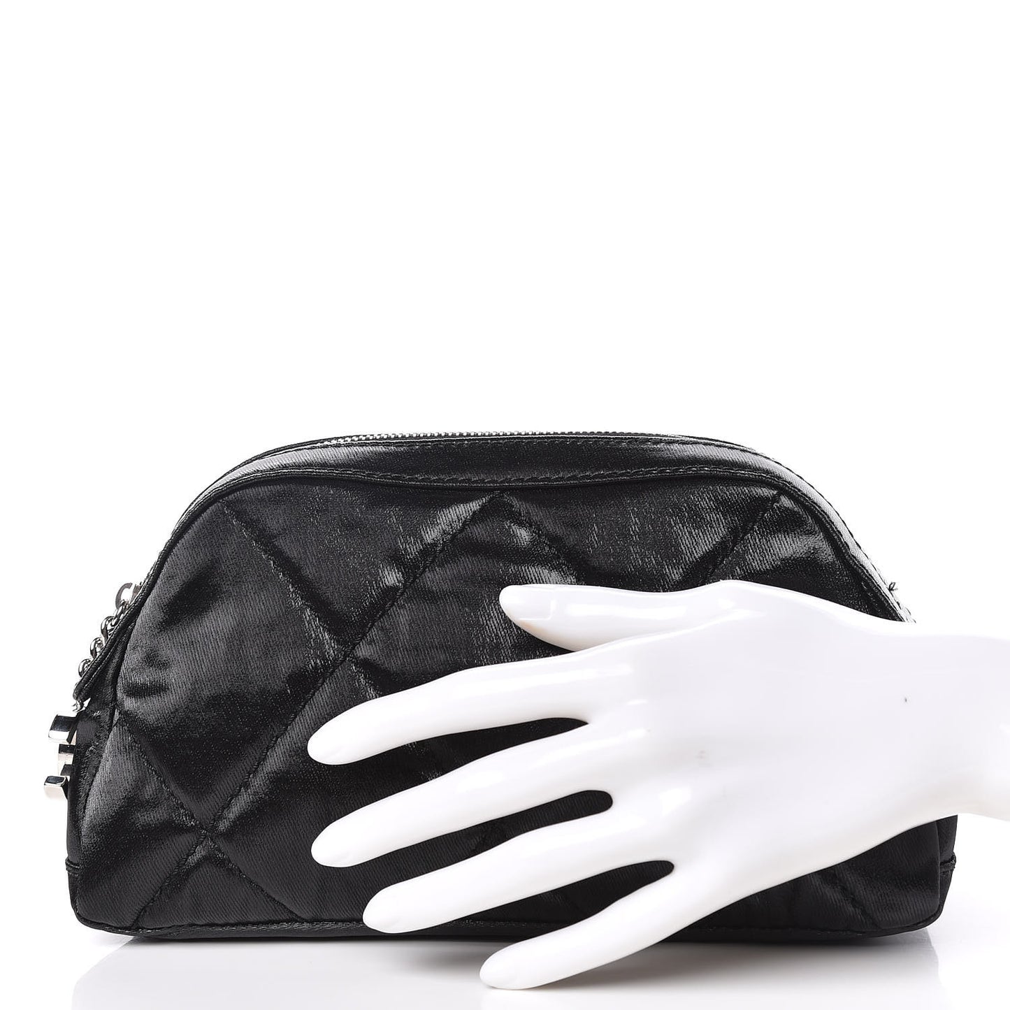 Coated Canvas Biarritz Cosmetic Cosmetic Case Black
