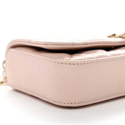 Christian Dior Lambskin Cannage Dior Talk Phone Pouch Rose Poudre 7 of 10