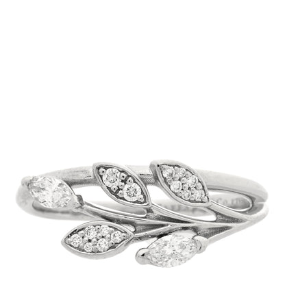 Tiffany Platinum Diamond Victoria Vine Ring 51 5.75 1 of 4