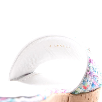 Chanel Tweed Logo Mules 40.5 Multicolor 8 of 9