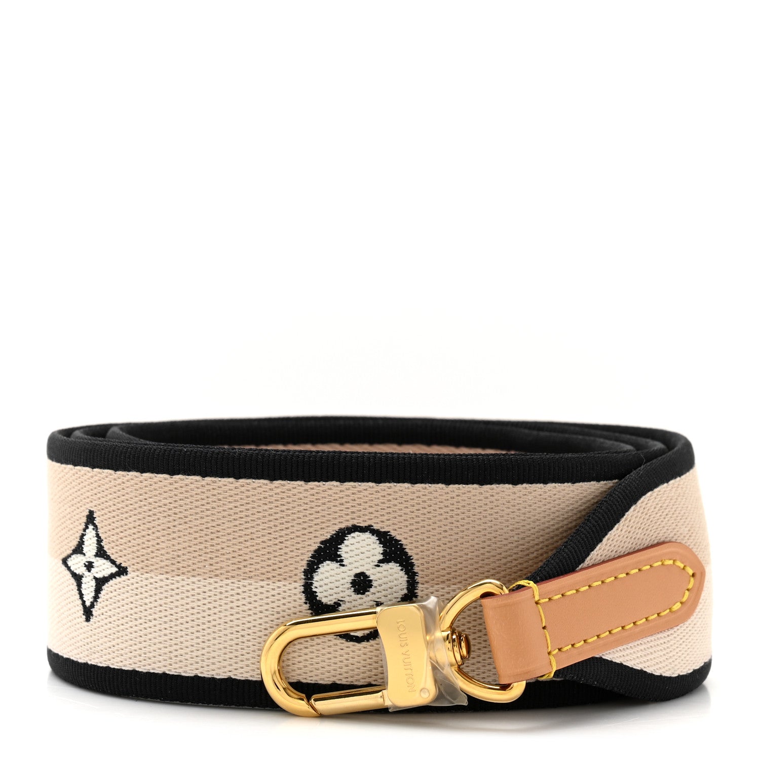 Louis Vuitton Jacquard Diane Shoulder Strap Black 1 of 3