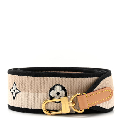 Louis Vuitton Jacquard Diane Shoulder Strap Black 1 of 3