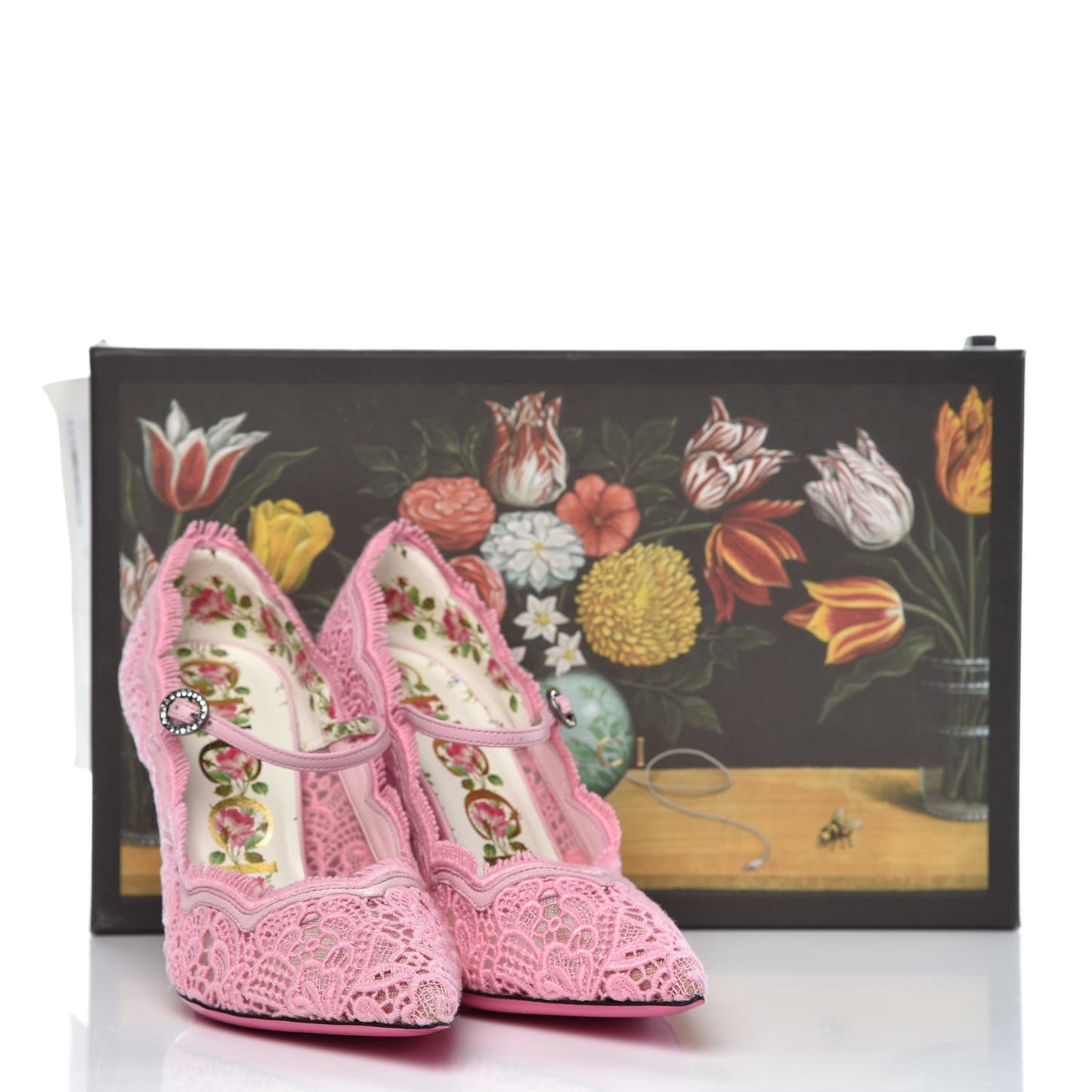Lace Pizzo Venice Pumps 36 Sugar Pink