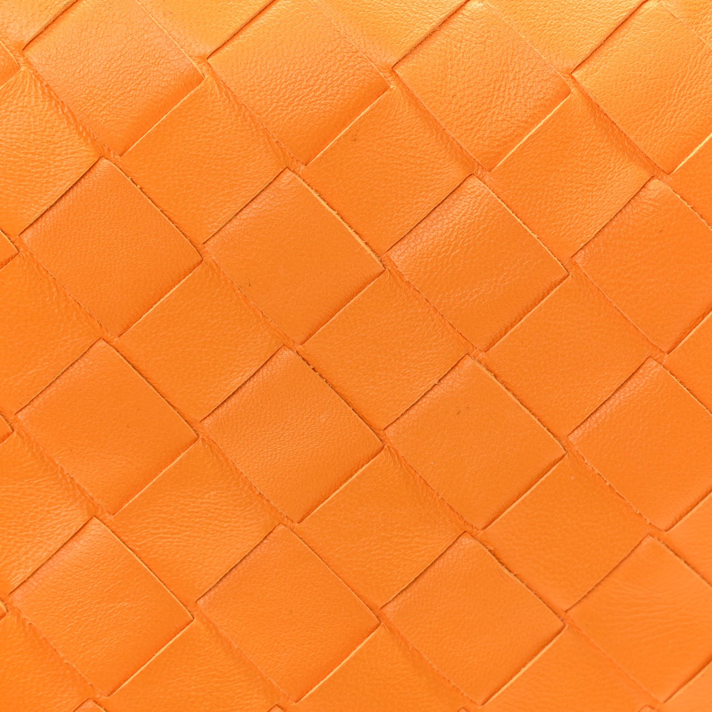 Nappa Intrecciato Mini Jodie Tangerine
