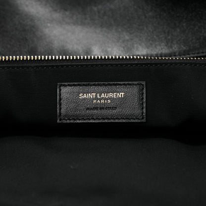 Saint Laurent Lambskin Quilted Maxi Icare Shopping Tote Black 7 of 12