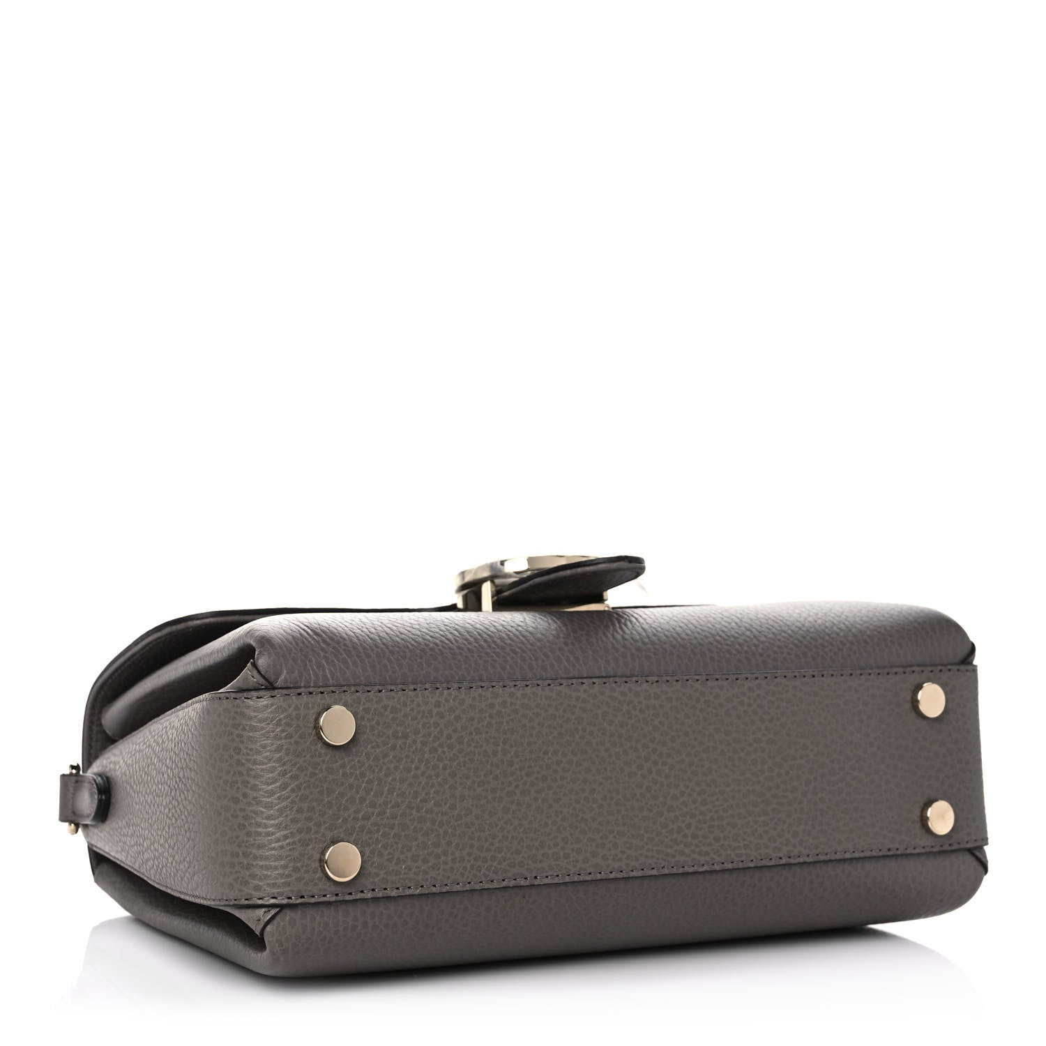 Gucci Dollar Calfskin Interlocking G Top Handle Shoulder Bag Loess 4 of 12