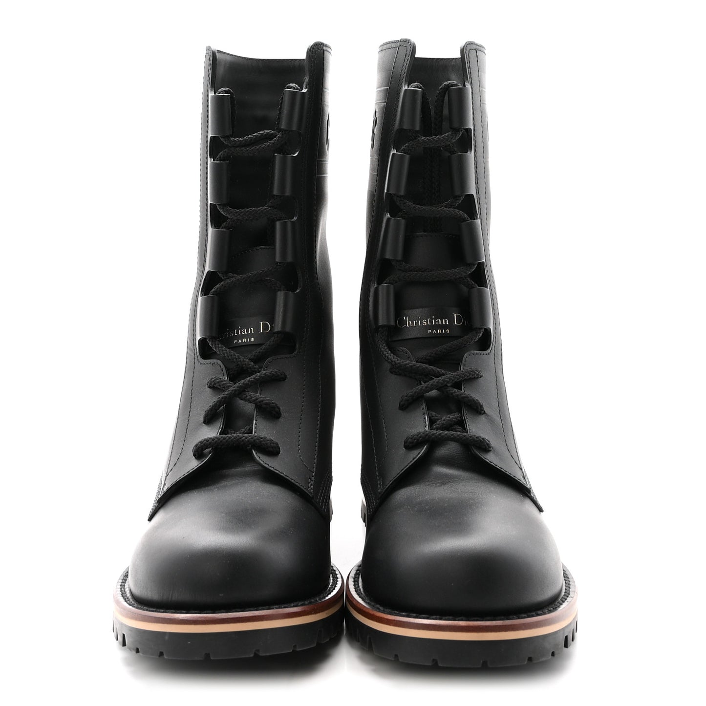 Calfskin Dior Quest 35mm Hiking Boots 38 Black