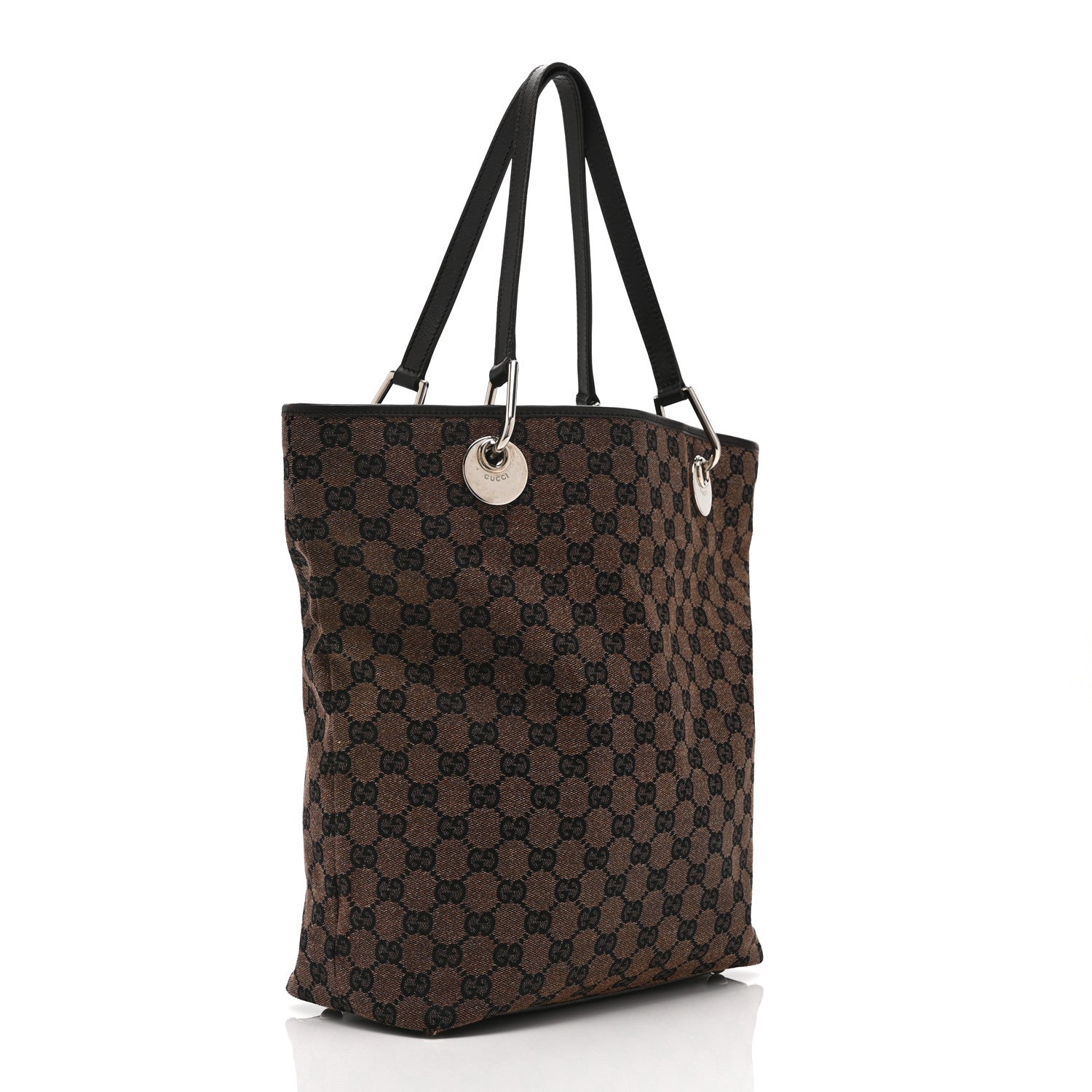 Gucci Monogram Large Eclipse Tote Dark Brown 3 of 11
