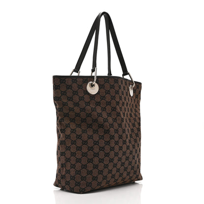 Gucci Monogram Large Eclipse Tote Dark Brown 3 of 11