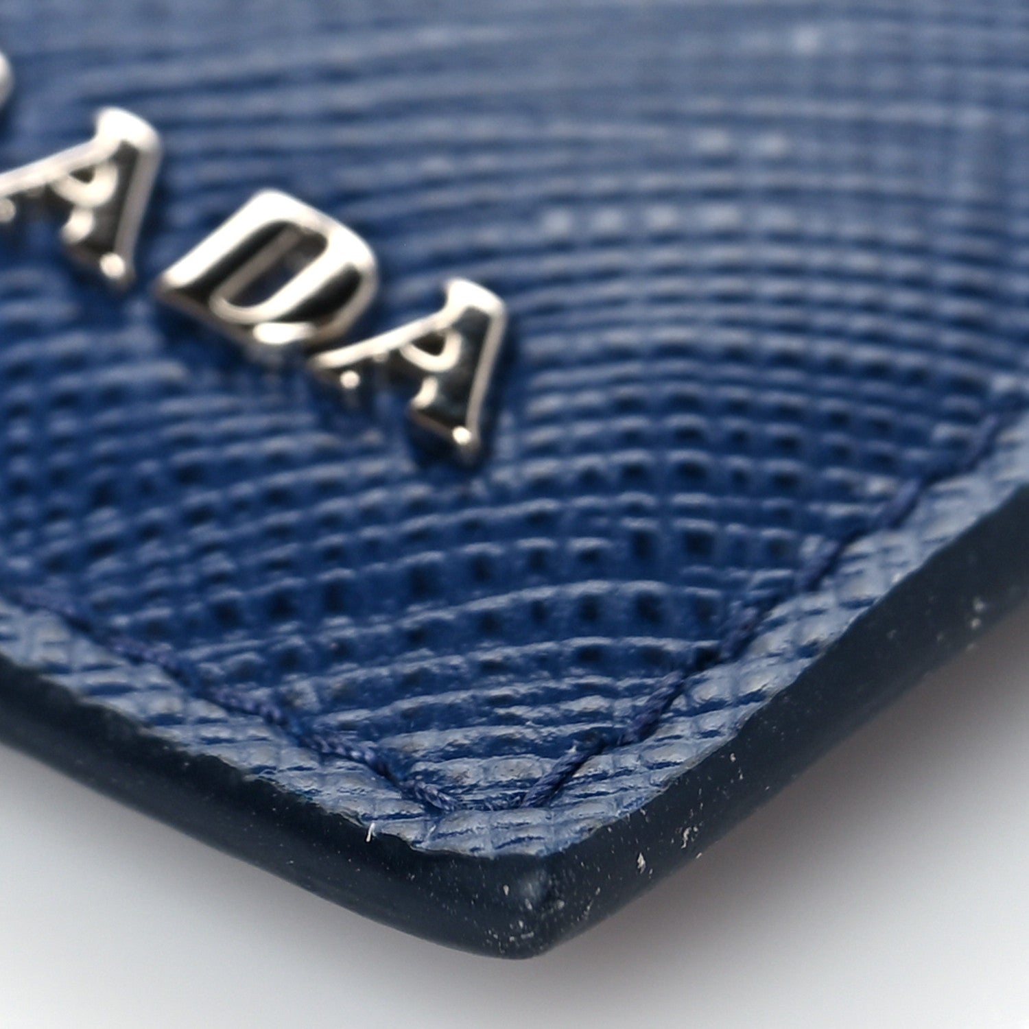 Prada Saffiano Card Holder Bleuette 10 of 11