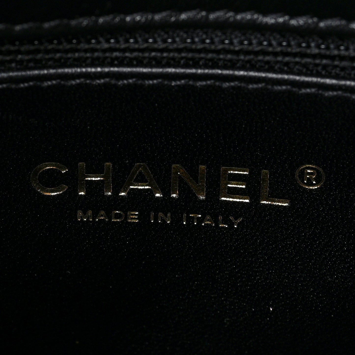 Shiny Lambskin Quilted Golden Links Top Handle Flap Black