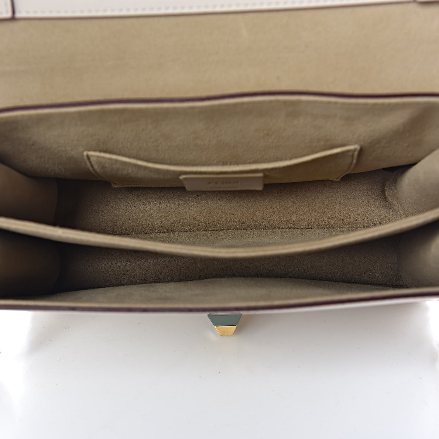 Vitello Liberty Scalloped Studded Kan I Shoulder Bag Camelia
