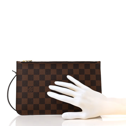 Louis Vuitton Damier Ebene Neverfull MM GM Pochette 2 of 9