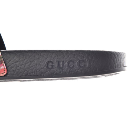 Gucci GG Supreme Monogram Blooms Slide Sandals 37 Beige Multicolor 7 of 8