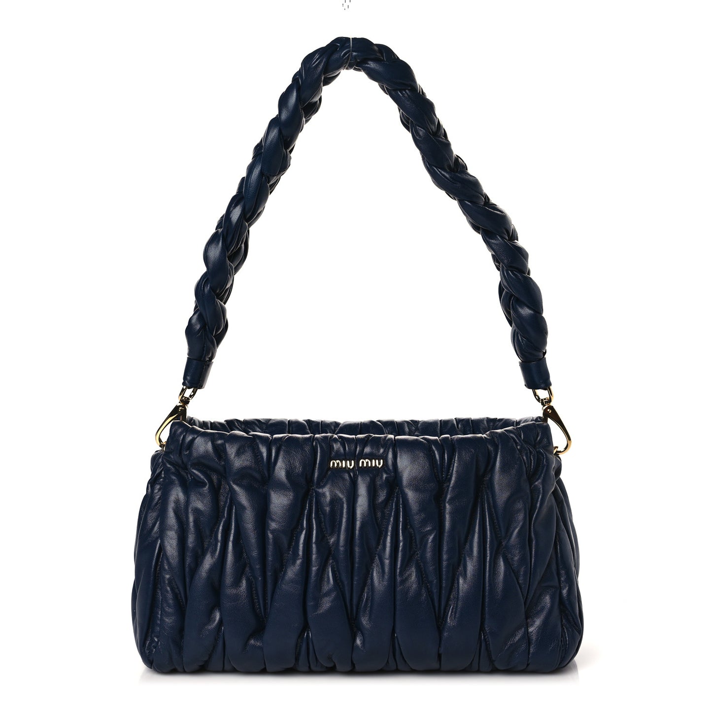 Nappa Matelasse Shoulder Bag Bleuette