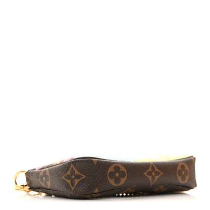 Louis Vuitton Monogram 2021 Christmas Animation Japanese Garden Mini Pochette Accessories  Wisteria Pink 5 of 12