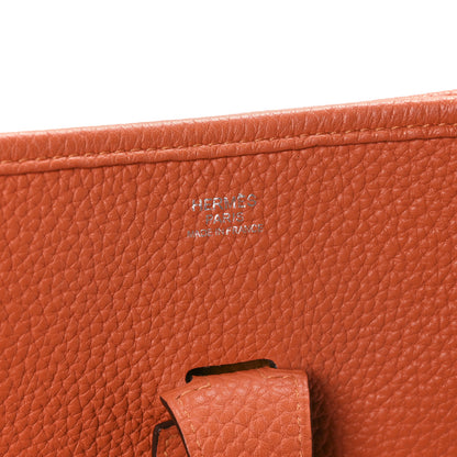 Hermes Taurillon Clemence Evelyne III GM Orange 6 of 10