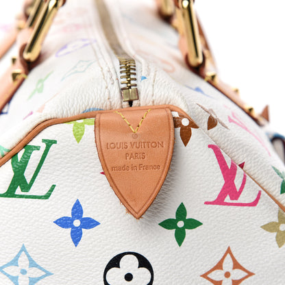 Louis Vuitton Monogram Multicolor Speedy 30 White 8 of 10
