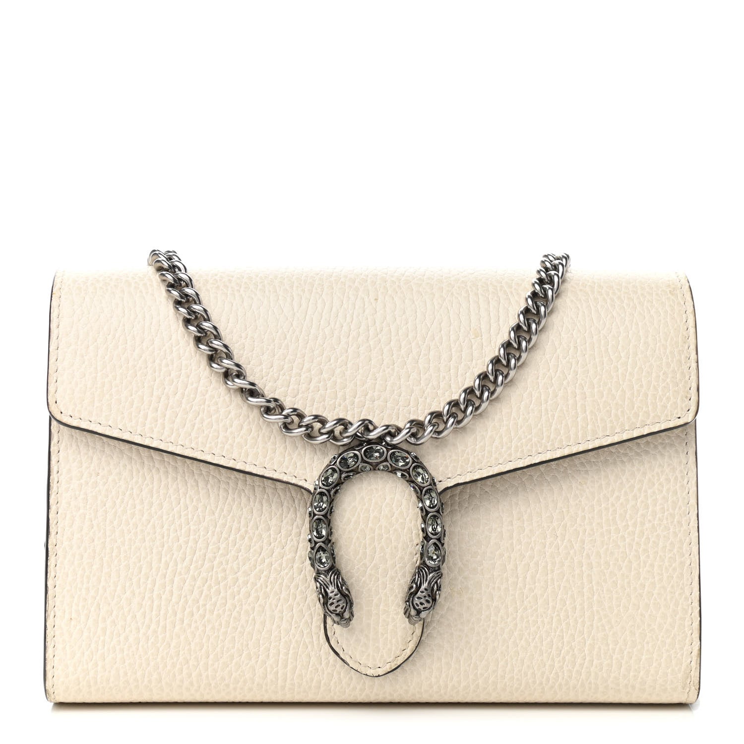 Gucci Dollar Calfskin Mini Dionysus Chain Wallet Mystic White 1 of 10
