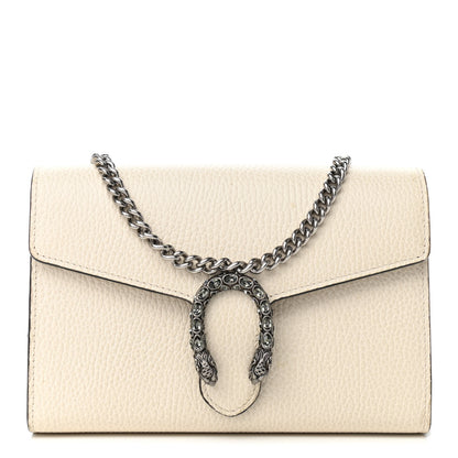 Gucci Dollar Calfskin Mini Dionysus Chain Wallet Mystic White 1 of 10
