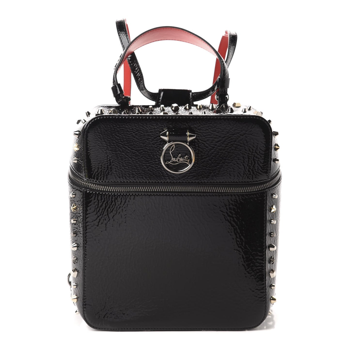 Vintage Patent Calfskin Rubylou Backpack Black