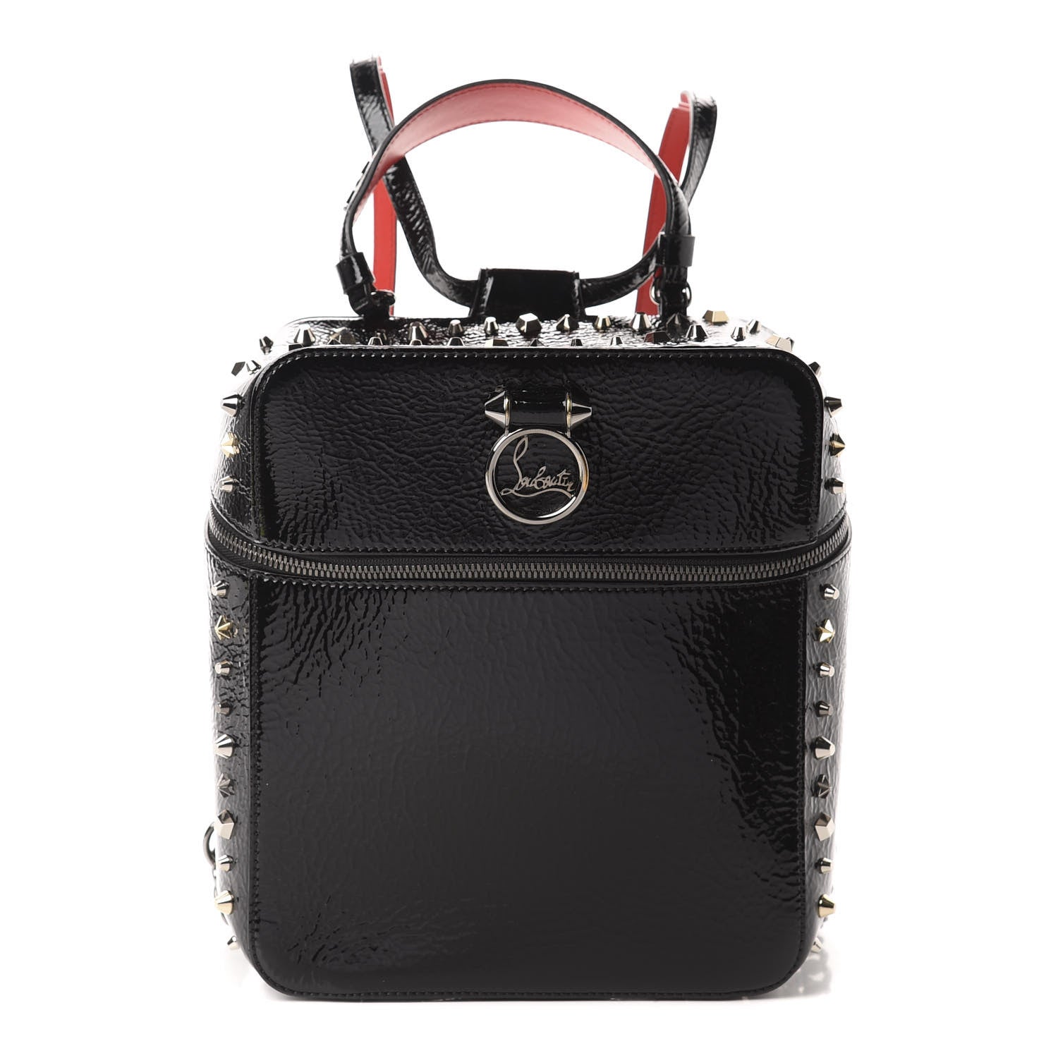 Christian Louboutin Vintage Patent Calfskin Rubylou Backpack Black 1 of 10