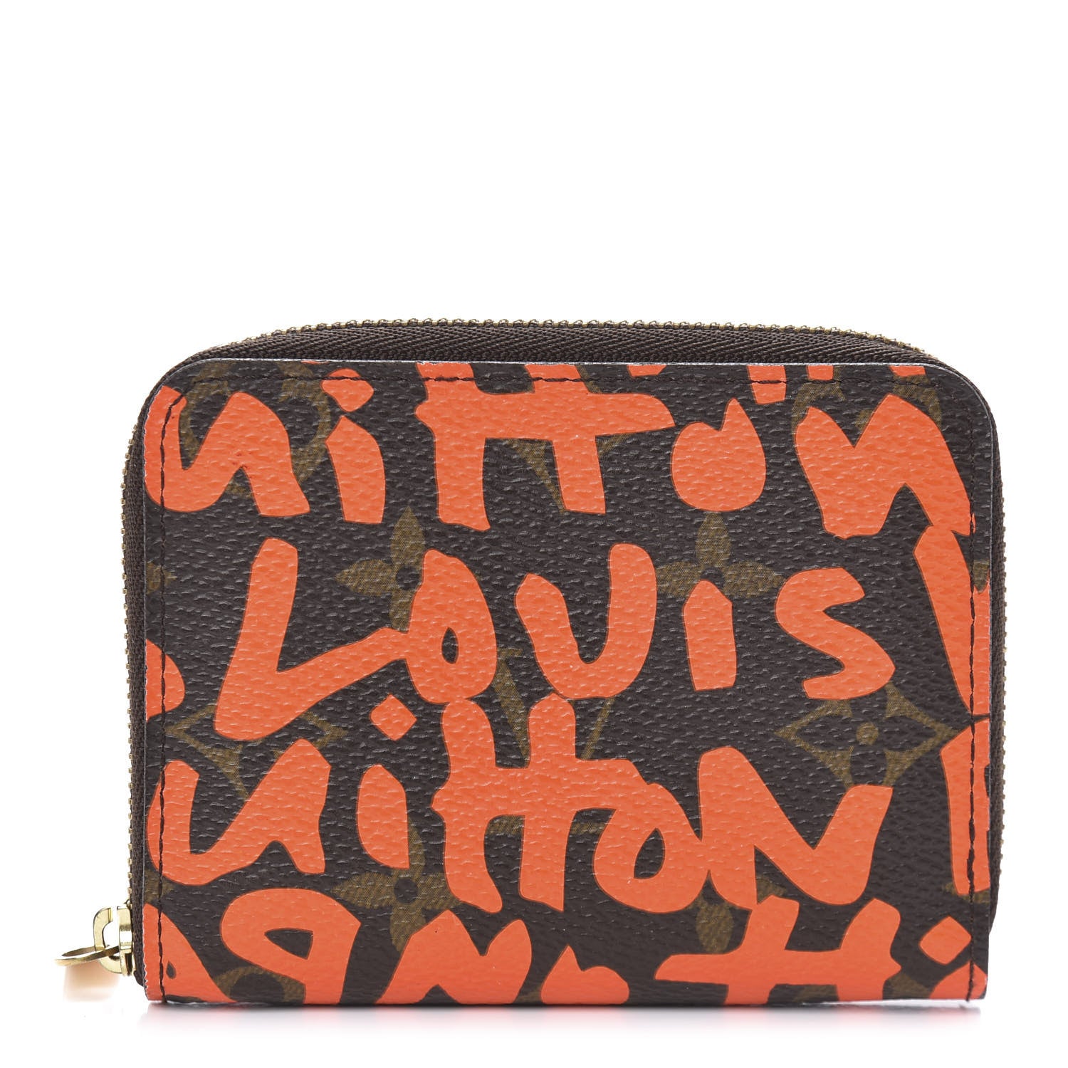 Louis Vuitton Monogram Graffiti Zippy Coin Purse Orange 1 of 8