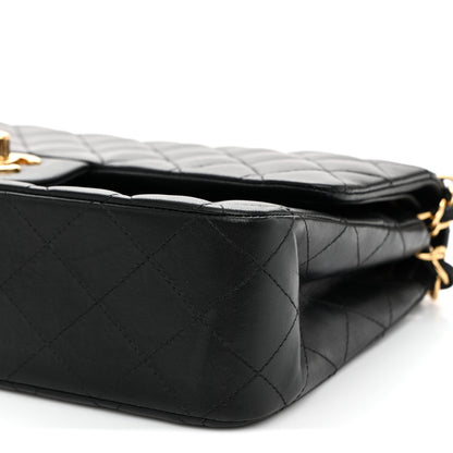 Chanel Lambskin Quilted Medium Double Flap Black 10 of 12