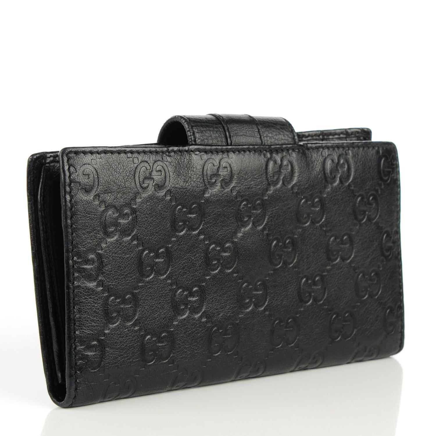 Gucci Guccissima Ladies Web Long Wallet Black 3 of 7