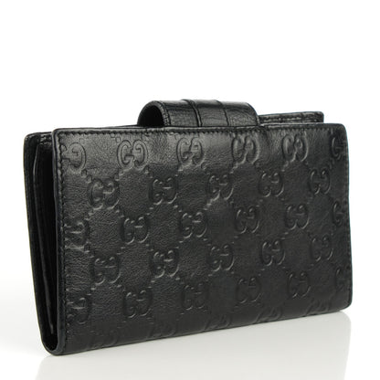 Gucci Guccissima Ladies Web Long Wallet Black 3 of 7