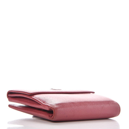 Chanel Caviar Sevruga Compact Wallet Fuchsia 5 of 11