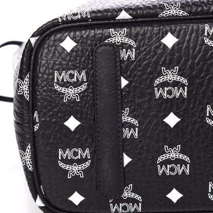 MCM Visetos Medium Reversible Shopper Tote Black 15 of 16