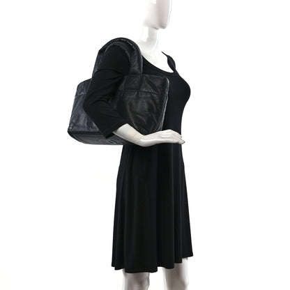 Chanel Lambskin Quilted Small Coco Cocoon Reversible Tote Black 2 of 9