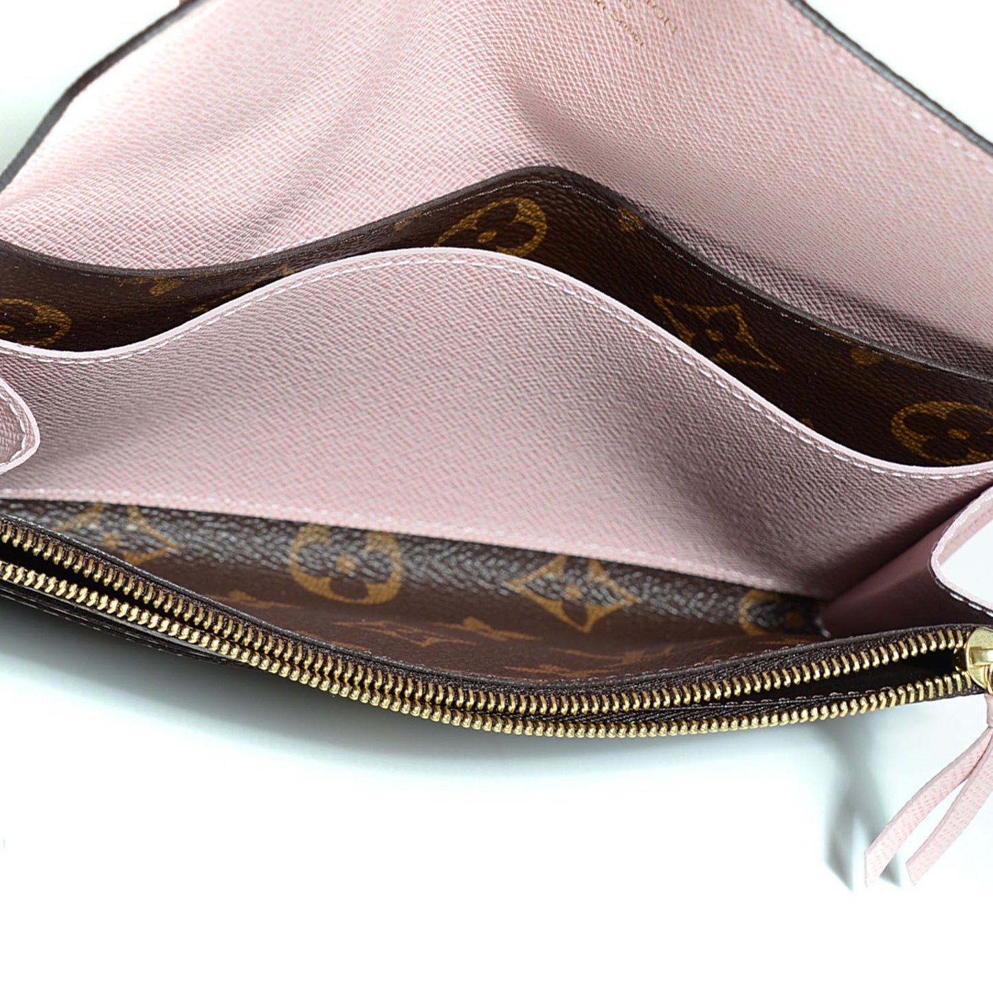 Monogram Emilie Wallet Rose Ballerine