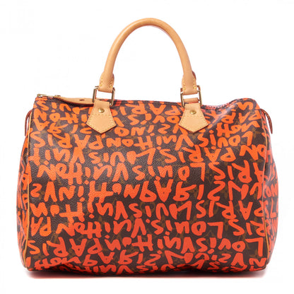 Louis Vuitton Monogram Graffiti Speedy 30 Orange 1 of 8