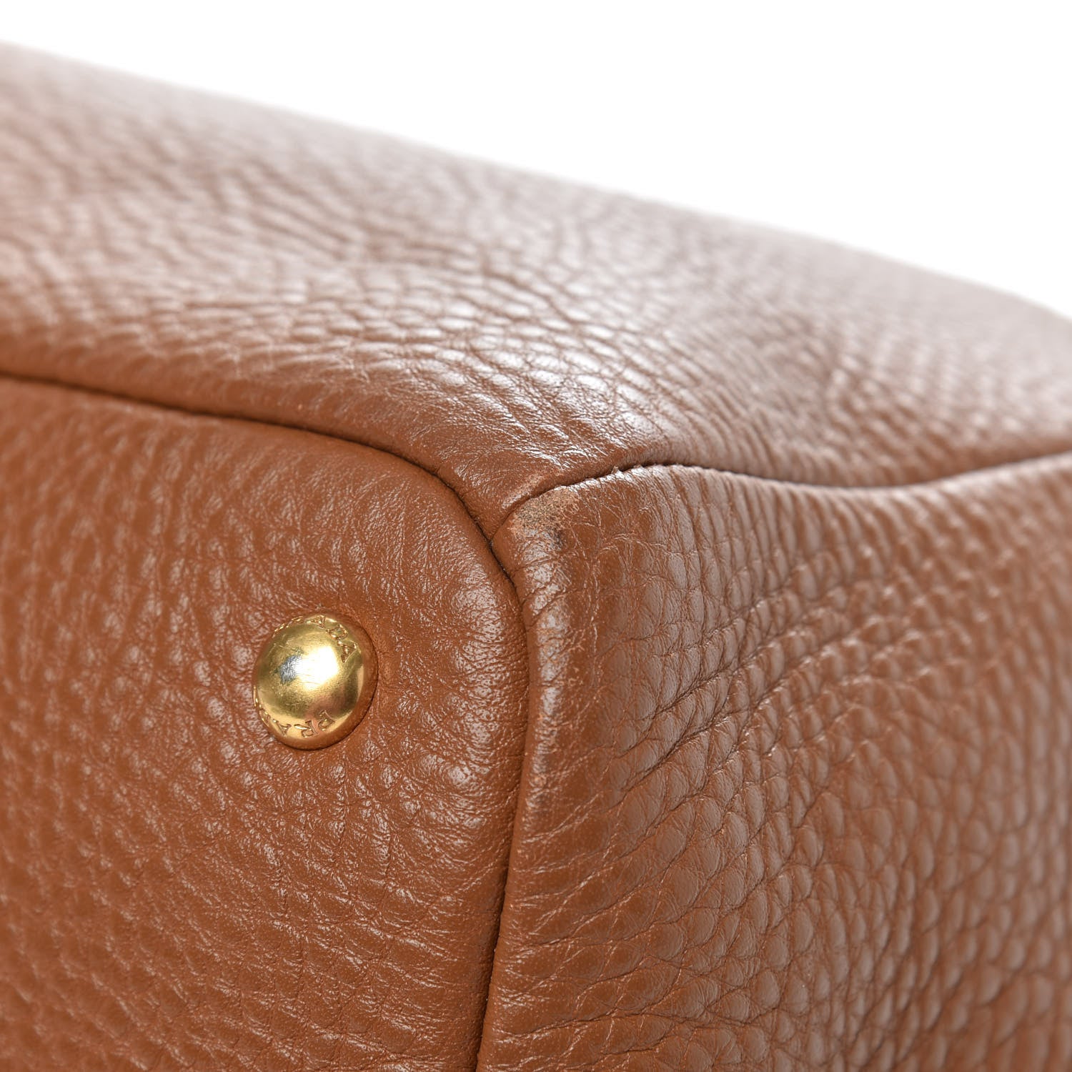 Prada Vitello Daino Tote Brandy 10 of 11
