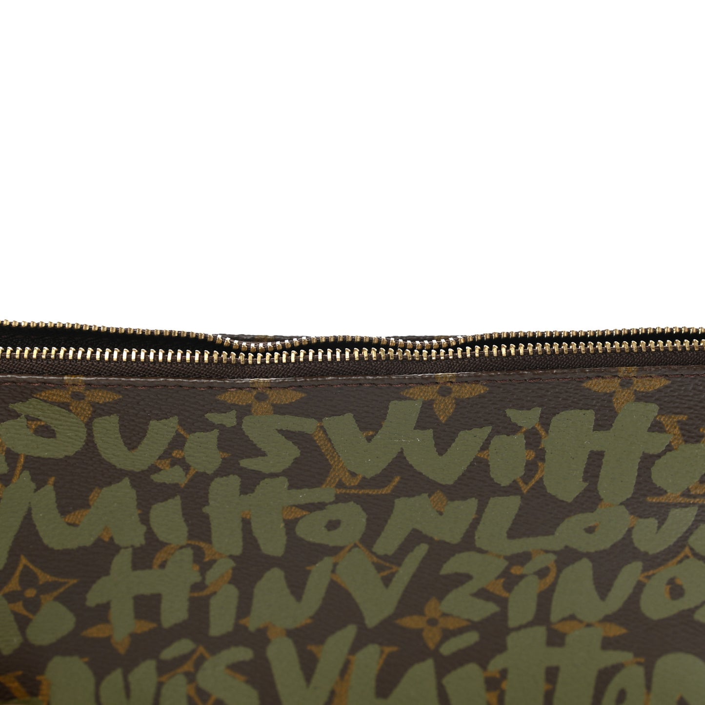 Monogram Graffiti Pochette Accessories Kaki