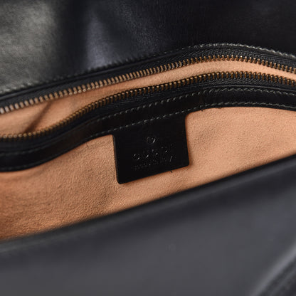 Gucci Calfskin Matelasse Small GG Marmont Shoulder Bag Black 6 of 10