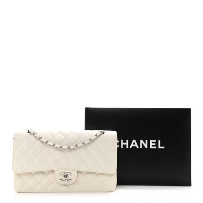 Chanel Caviar Quilted Medium Double Flap White 12 of 12
