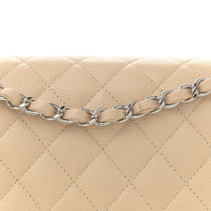 Chanel Caviar Quilted Medium Double Flap Beige Clair 8 of 11