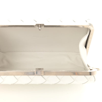 Bottega Veneta Spazzolato Intrecciato Mens Crossbody Messenger Bag Bianco 5 of 10