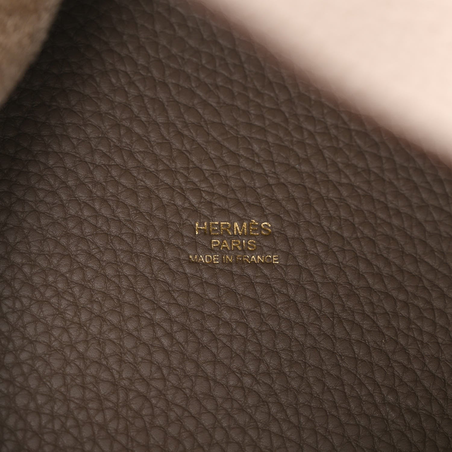 Hermes Taurillon Clemence Picotin Lock 22 MM Etoupe 6 of 12