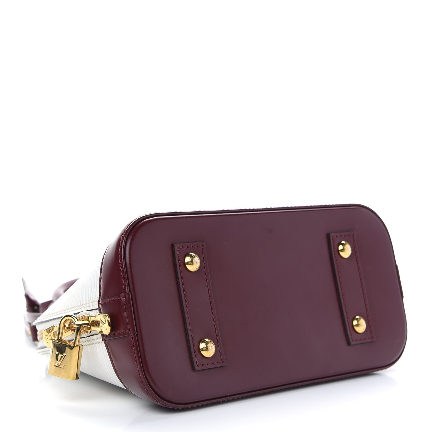Louis Vuitton Epi Alma BB White Fuchsia 4 of 10
